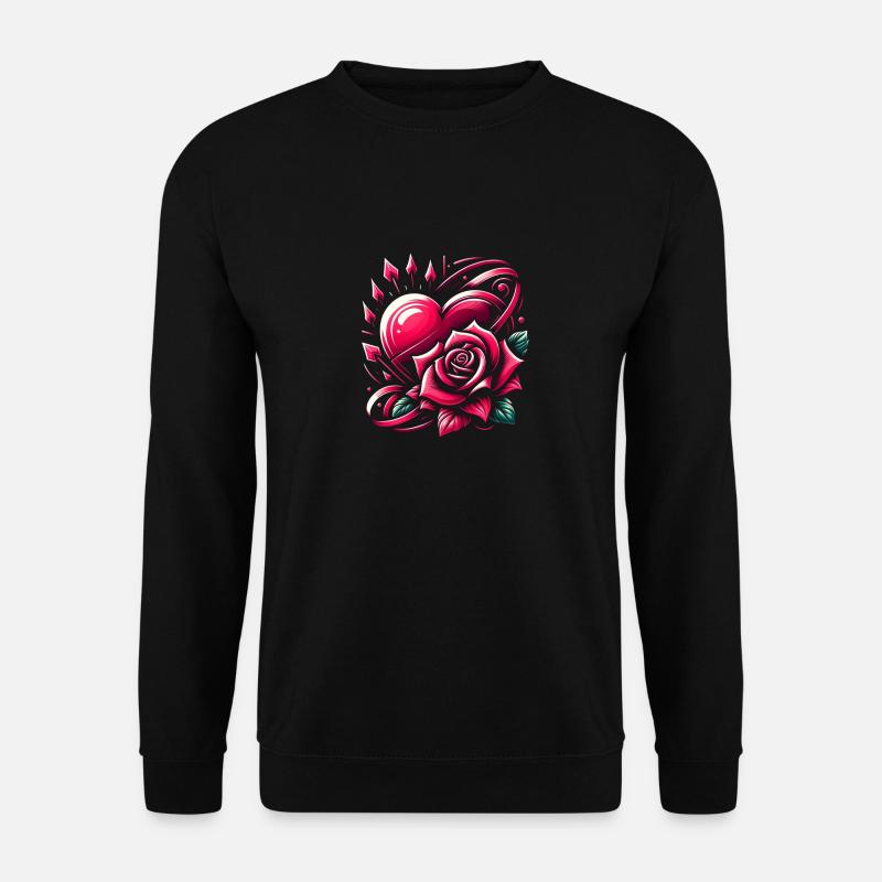 Herzliche Umarmung - Unisex Pullover - Schwarz