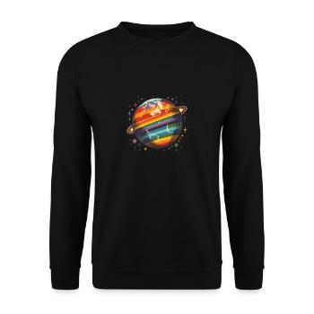 Millésime Planète de la Diversité - Sweat-shirt Unisexe - noir - Devant - Alina (178cm) & Michal (187cm)