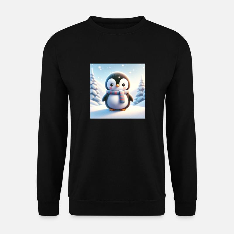 Pinguine snow - Unisex Pullover - Schwarz