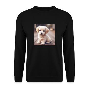 Chien 01 - Sweat-shirt Unisexe - noir - Devant - Alina (178cm) & Michal (187cm)