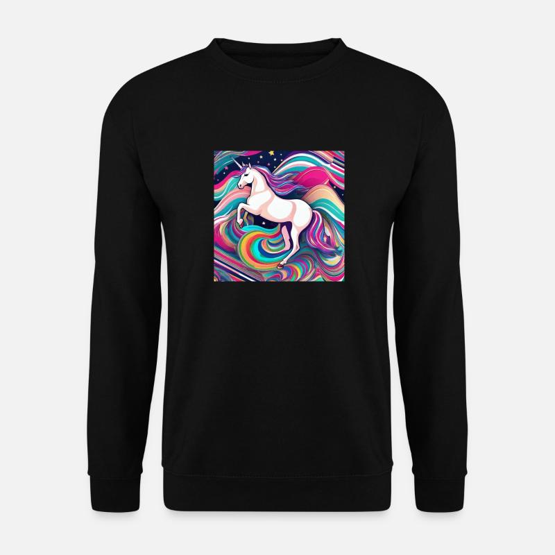 Licorne Einhorn - Sweat-shirt Unisexe - noir