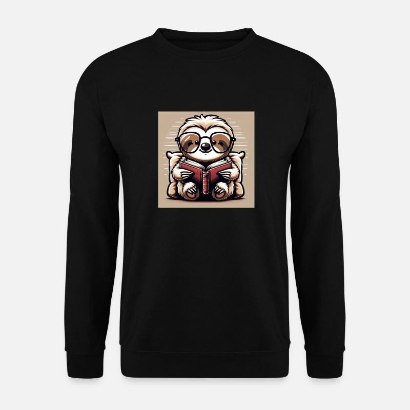 Bücherwurm - Unisex Pullover - Schwarz