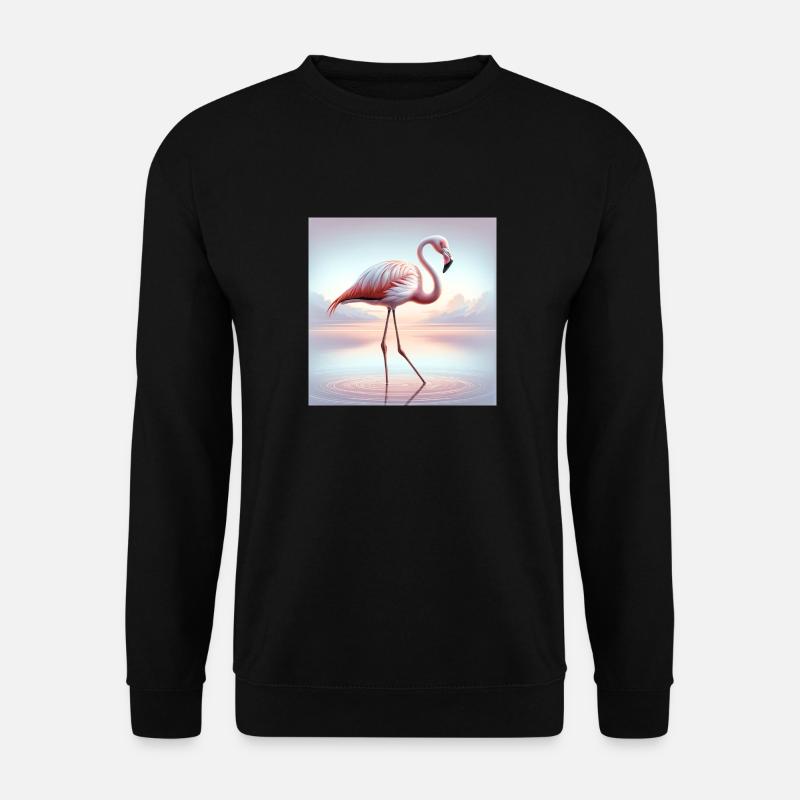 Flamingo 1 - Unisex Pullover - Schwarz