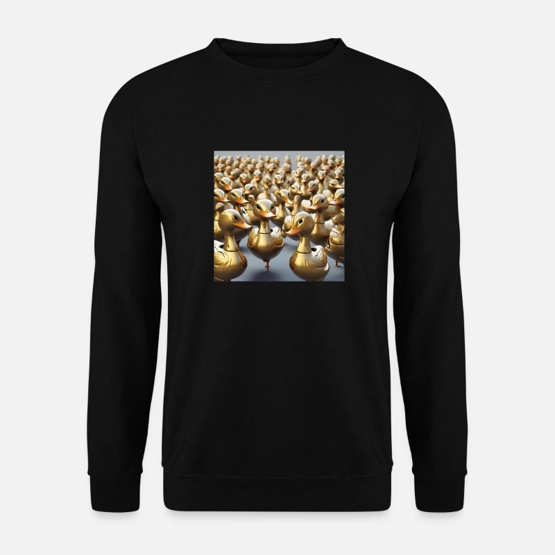 Goldene Enten - Unisex Pullover - Schwarz