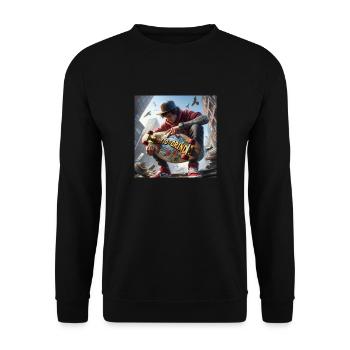 time to grind - Unisex Pullover - Schwarz - Vorne - Alina (178cm) & Michal (187cm)