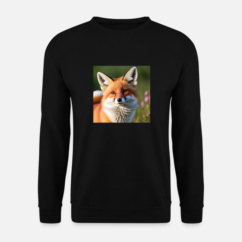 schlauer Fuchs - Unisex Pullover - Schwarz