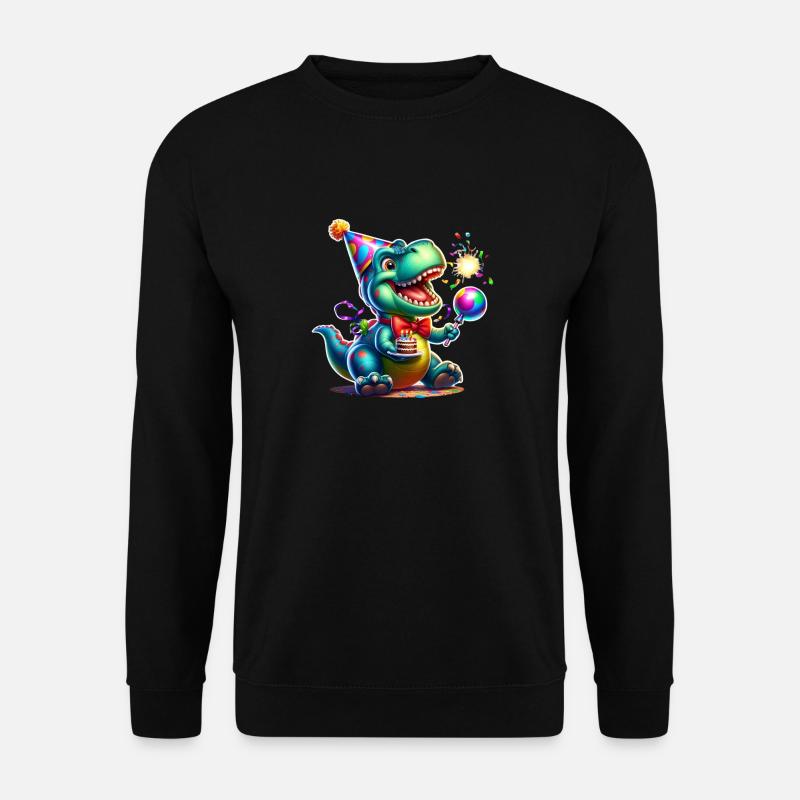 Party Dino - Unisex Pullover - Schwarz