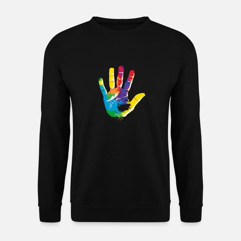 Regenbogen - Unisex Pullover - Schwarz