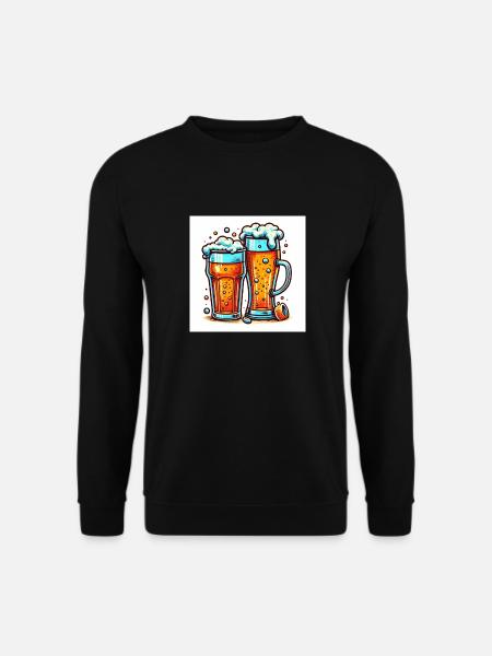 Beer glass - Unisex Sweatshirt - black
