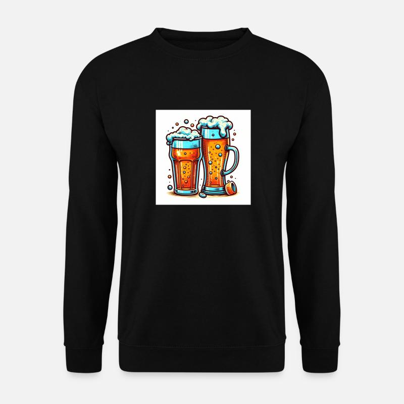 Bierglas - Unisex Pullover - Schwarz