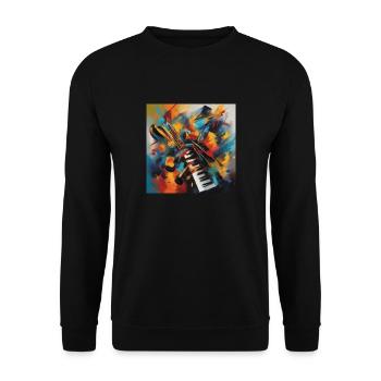 Symphonie de Couleurs - Sweat-shirt Unisexe - noir - Devant - Alina (178cm) & Michal (187cm)