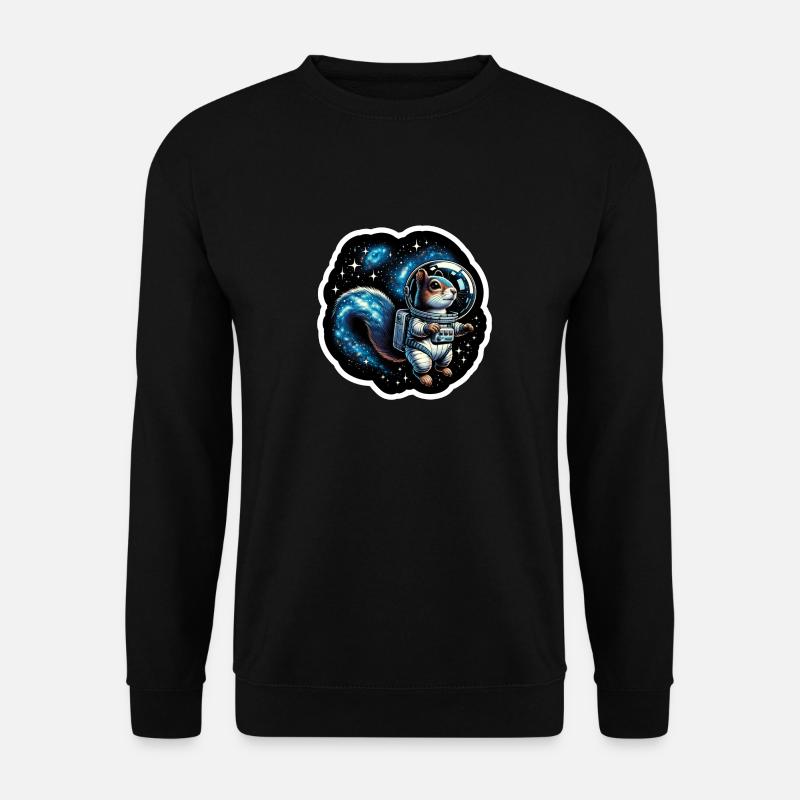 Weltraum-Eichhörnchen - Unisex Pullover - Schwarz