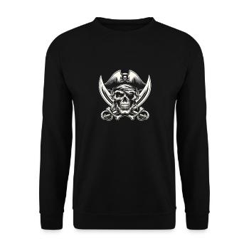 Rogue's Remnant - Unisex Sweatshirt - black - Front - Alina (178cm) & Michal (187cm)
