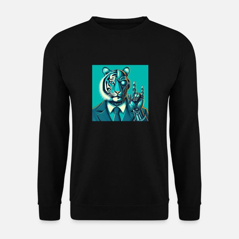 Cybertiger - Unisex Pullover - Schwarz