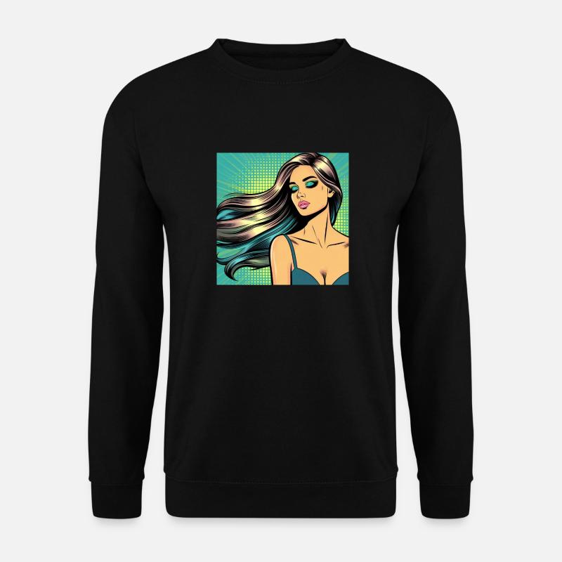 PopArtLady - Unisex Pullover - Schwarz