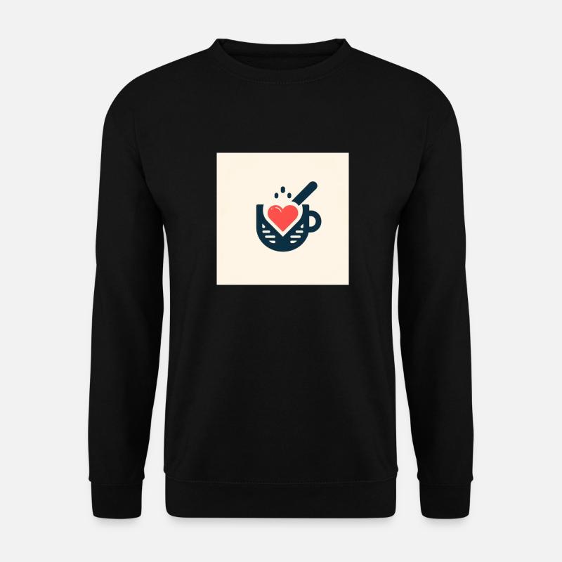 Ich liebe Kaffee - Unisex Pullover - Schwarz