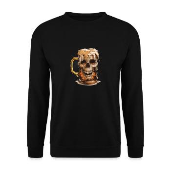 Cadeau de bière - Sweat-shirt Unisexe - noir - Devant - Alina (178cm) & Michal (187cm)