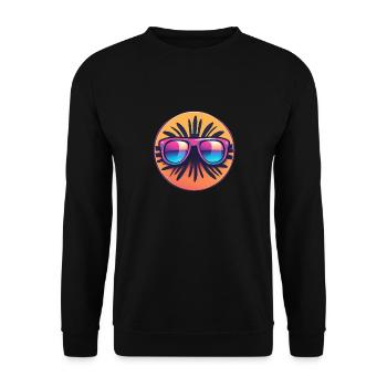 Sonnenbrille Sommer - Unisex Pullover - Schwarz - Vorne - Alina (178cm) & Michal (187cm)