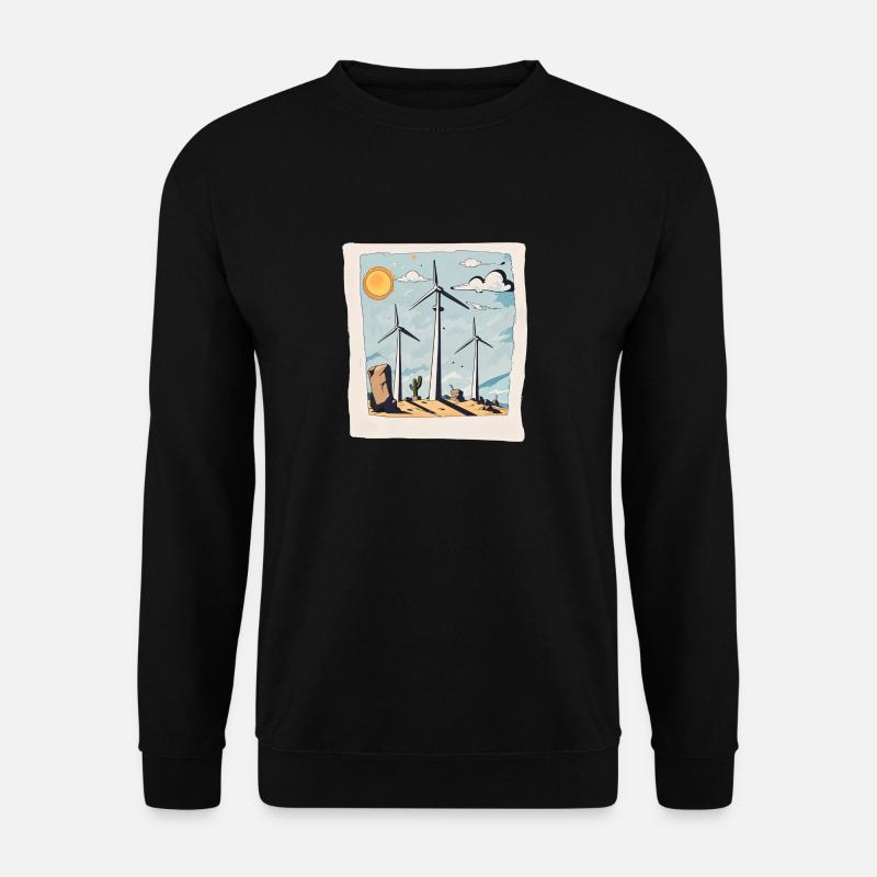pale eoliche - Felpa unisex - nero
