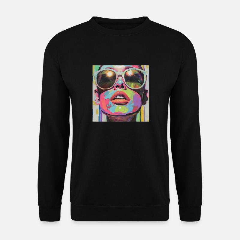 Psychedelic Shades - Unisex Pullover - Schwarz