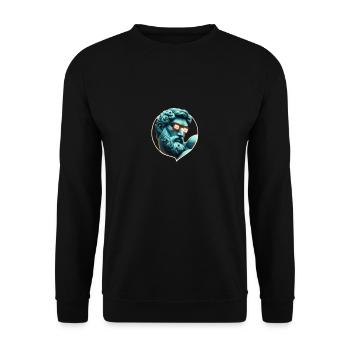 Stylish sculpture - Unisex Sweatshirt - black - Front - Alina (178cm) & Michal (187cm)