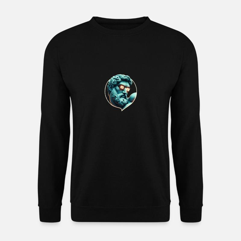 Stilvolle Skulptur - Unisex Pullover - Schwarz