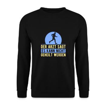 Funny XC Running Gift XC Runner Edition - Unisex Sweatshirt - black - Front - Alina (178cm) & Michal (187cm)