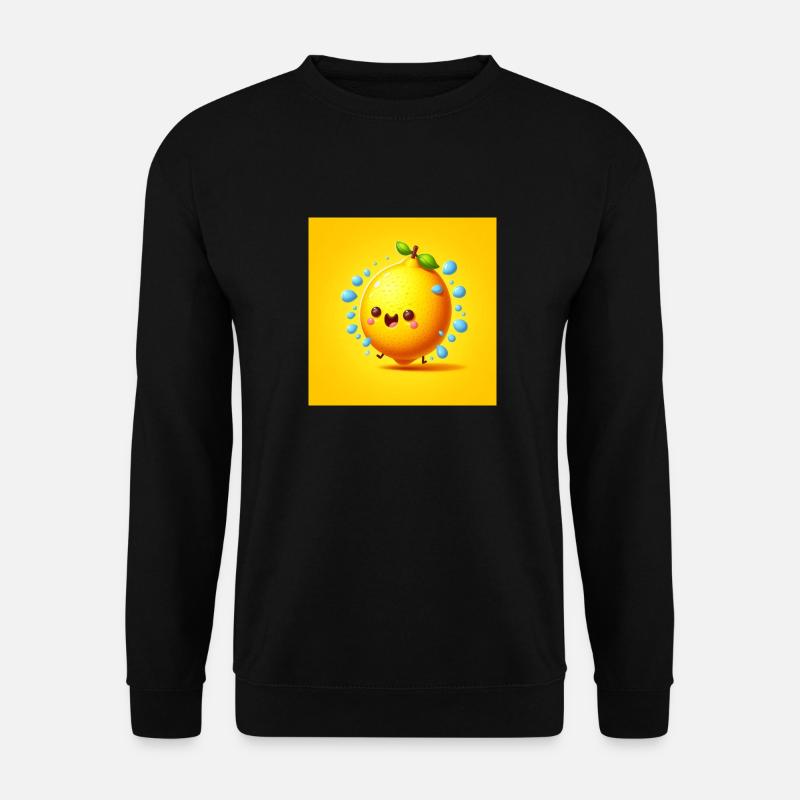 Joyful Citrus Splash - Unisex Pullover - Schwarz