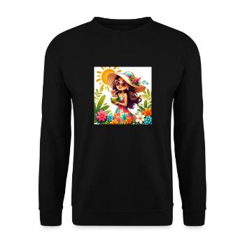 predictions 290385 result 575695 - Sweat-shirt Unisexe - noir - Devant - Alina (178cm) & Michal (187cm)