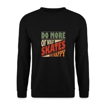 Conception de planche à roulettes pour planche à roulettes - Sweat-shirt Unisexe - noir - Devant - Alina (178cm) & Michal (187cm)