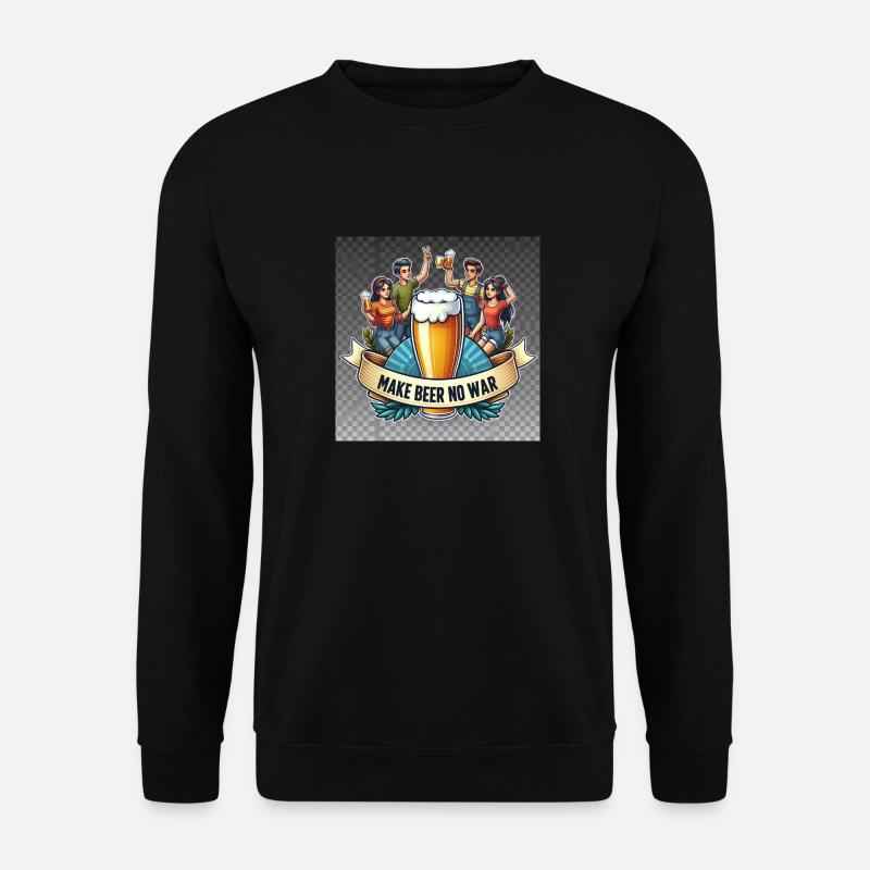 make Beer No War Logo - Unisex Pullover - Schwarz