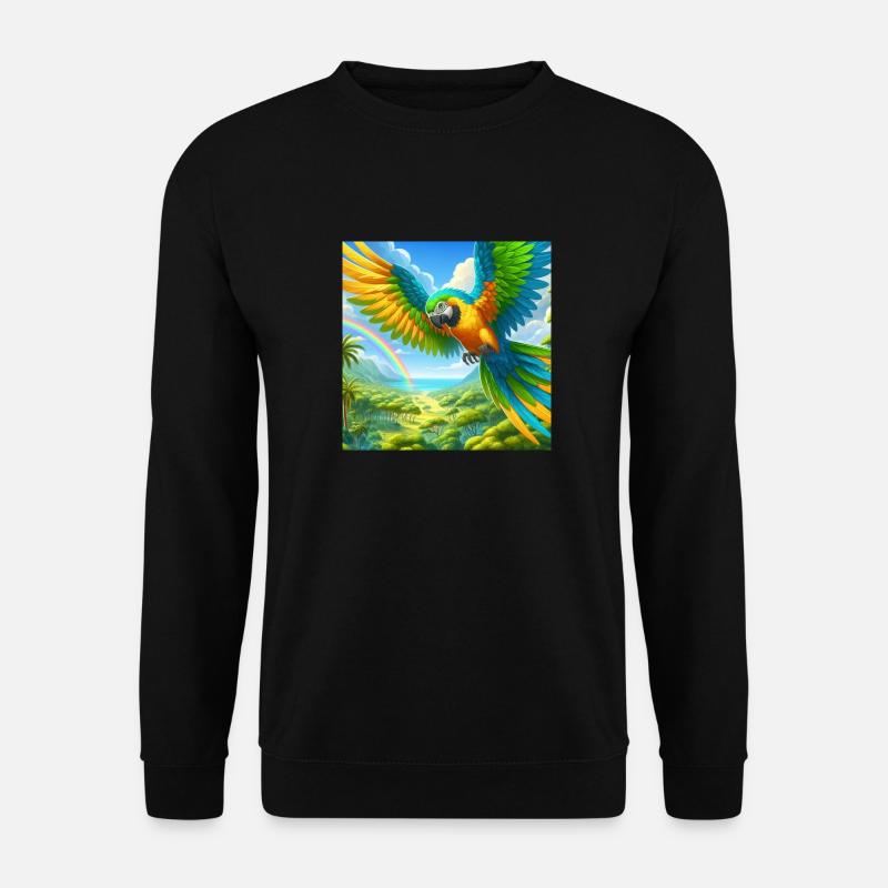 Papagei - Unisex Pullover - Schwarz