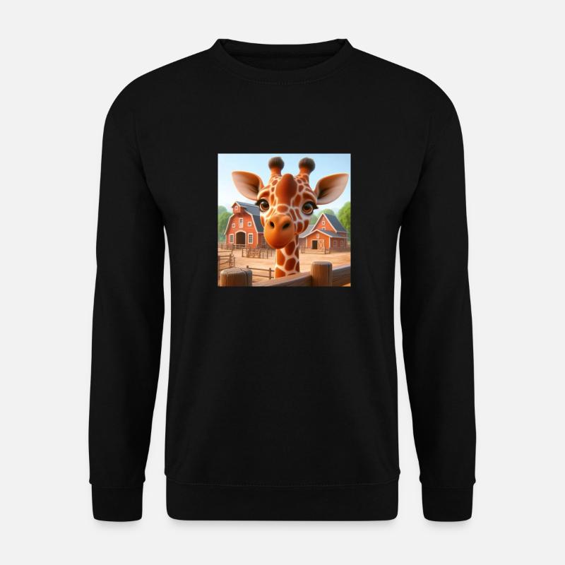 Żrafa - Unisex Pullover - Schwarz