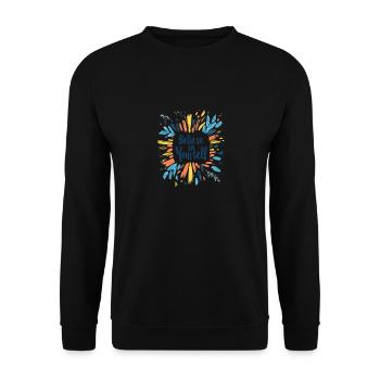 Motivation shirt - Unisex Sweatshirt - black - Front - Alina (178cm) & Michal (187cm)