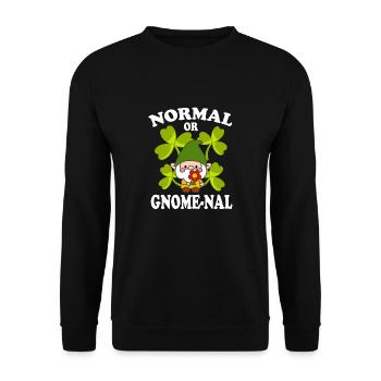 Jardinage de gnome normal ou gnome-na drôle - Sweat-shirt Unisexe - noir - Devant - Alina (178cm) & Michal (187cm)