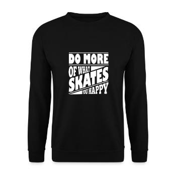 Skateboard Art Pour Garçons Filles Hommes Skateboard Cadeaux - Sweat-shirt Unisexe - noir - Devant - Alina (178cm) & Michal (187cm)