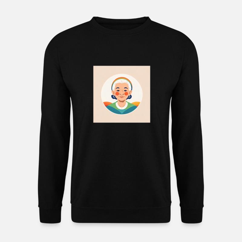 Regenbogen Oma - Unisex Pullover - Schwarz