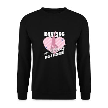 Roller Skating Skate Dancing on Wheels Gifts - Unisex Sweatshirt - black - Front - Alina (178cm) & Michal (187cm)