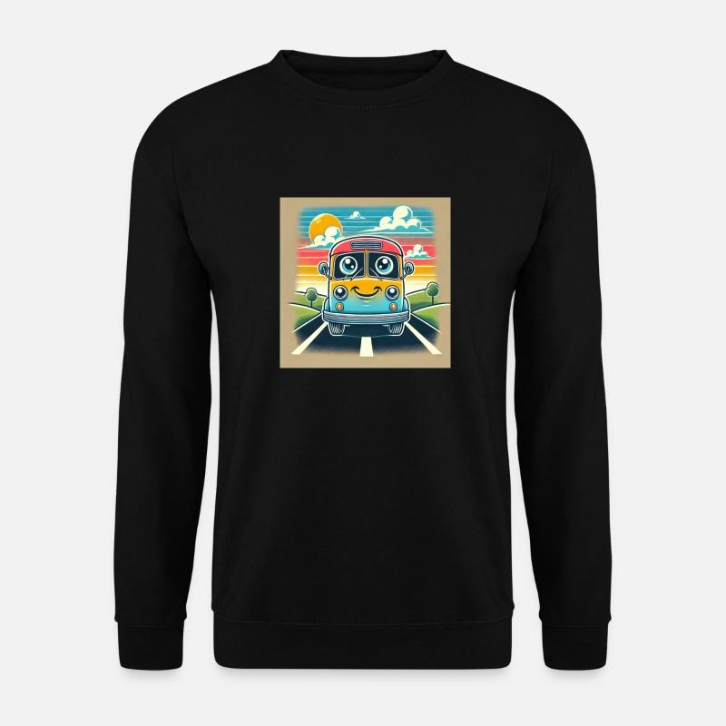 Phantasie Bus Design - Unisex Pullover - Schwarz