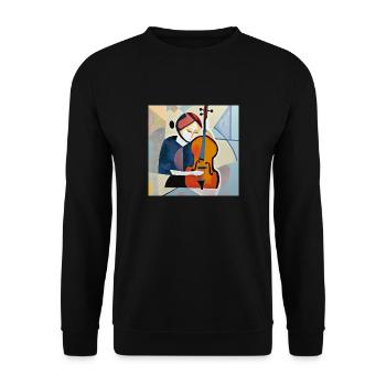 Einen Augenblick vor dem Schein - Unisex Pullover - Schwarz - Vorne - Alina (178cm) & Michal (187cm)