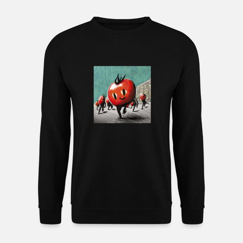 Marsch der Tomaten - Unisex Pullover - Schwarz