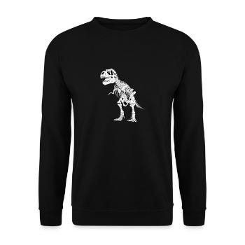 ancient dino - Unisex Pullover - Schwarz - Vorne - Alina (178cm) & Michal (187cm)