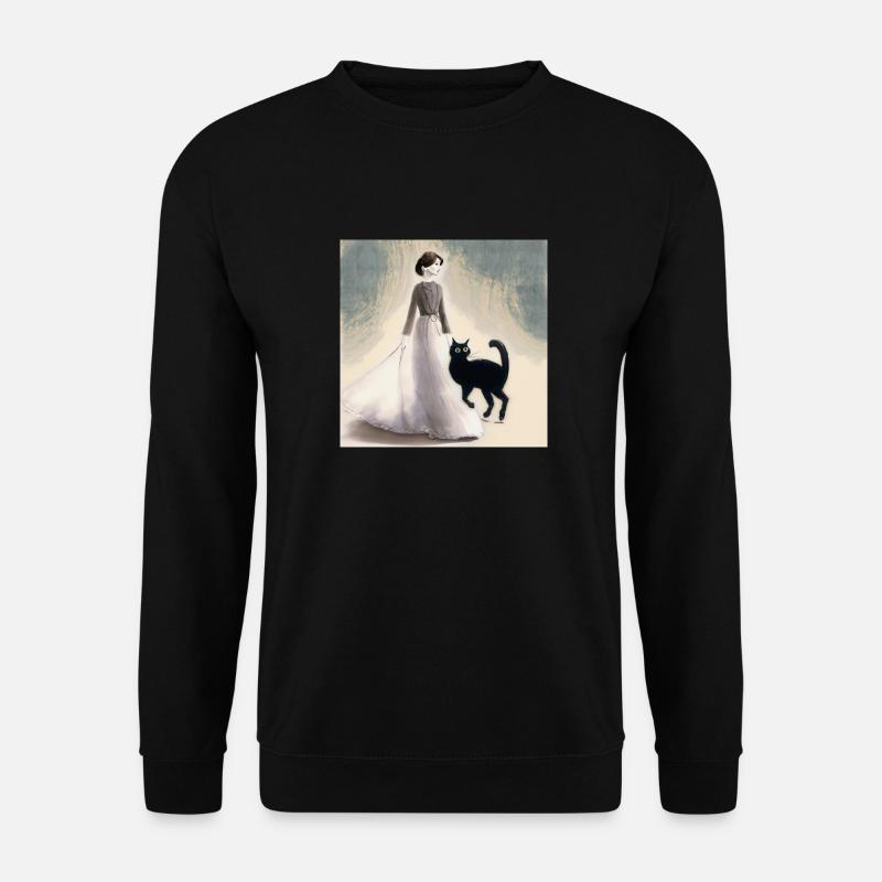 About a cat that... - Unisex Sweatshirt - black