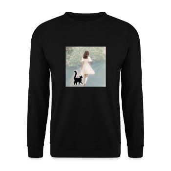 Heading towards dreams - Unisex Sweatshirt - black - Front - Alina (178cm) & Michal (187cm)