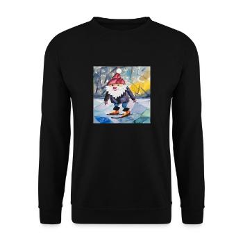 Pour les griffes - Sweat-shirt Unisexe - noir - Devant - Alina (178cm) & Michal (187cm)