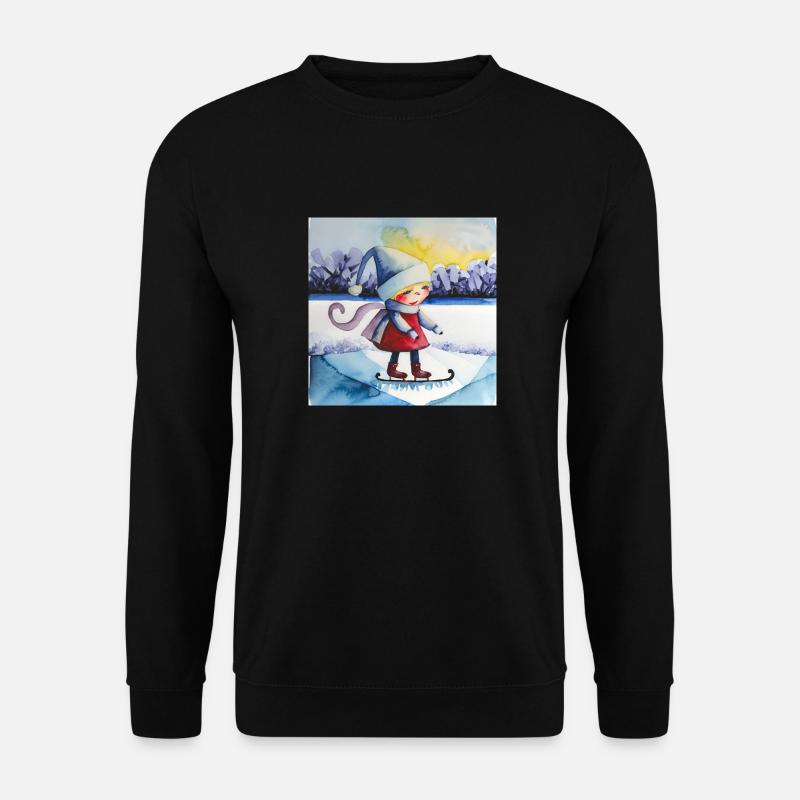 Ein bisschen Frost - Unisex Pullover - Schwarz