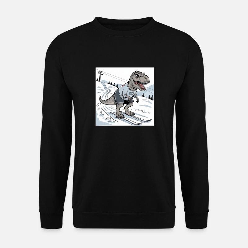 Ski-Rex, T-Rex - Unisex Pullover - Schwarz