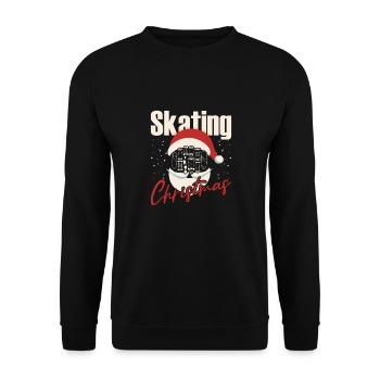 Skateboard Art Pour Garçons Filles Hommes Skateboard Cadeaux - Sweat-shirt Unisexe - noir - Devant - Alina (178cm) & Michal (187cm)