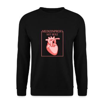 MFA Medical Professional Medical Assistant - Unisex Sweatshirt - black - Front - Alina (178cm) & Michal (187cm)