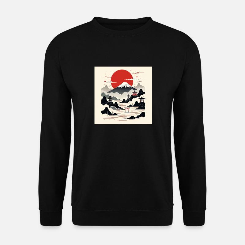Minimalist Japan - Unisex Pullover - Schwarz